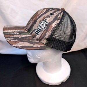 Kenworth Bug Logo~Trucker Hat~OSFA~Camo Black Realtree Tiger Stripe Snapback~NWT